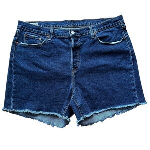 Levi’s 501 Original High Rise Cutoff Denim Shorts - Plus Size 18W